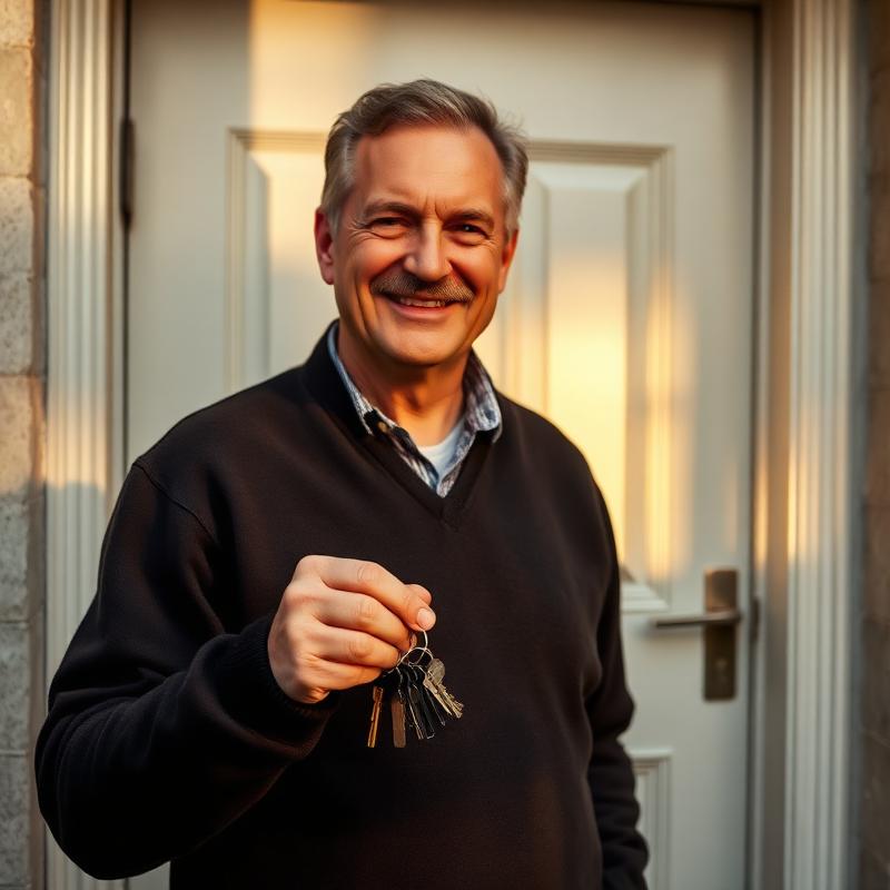 A key in their hand
